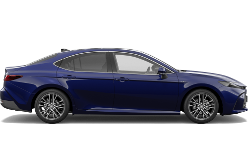 A blue Toyota Camry.