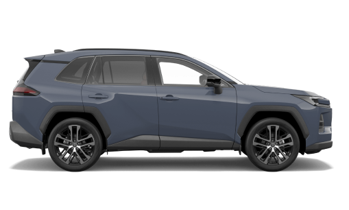 A blue Toyota RAV4.